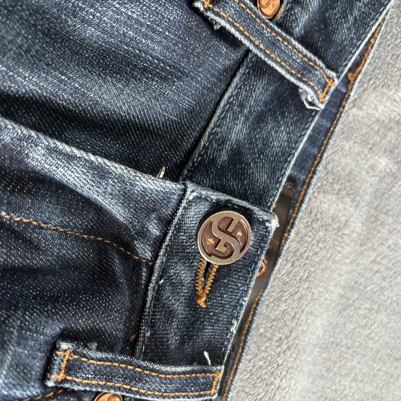 Dylan & George Jeans Womens 26 Blue Elizabeth Low Rise Boot Cut mes. (28.5x30) - Picture 11 of 13